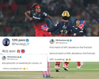 'What a comeback win' - Fans react as RCB Women win nail-biting thriller against UP Women by narrow margin of 2 runs in second WPL 2024 match