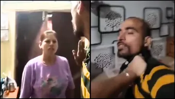 Wife beats up husband