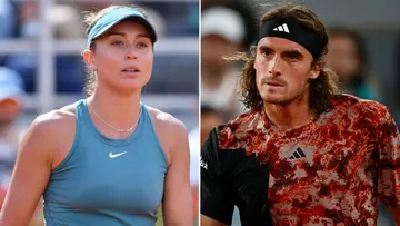 WATCH: Stefanos Tsitsipas gleefully reacts during his girlfriend Paula Badosa's clash vs Diana Shnaider of 2024  Stuttgart Open