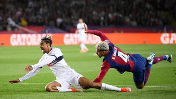 Bradley Barcola reveals shocking fact about Ronald Araujo's tackle in UCL quarter-final 2nd leg