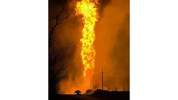 Massive Gas Pipeline Explosion Rocks Elmwood, Oklahoma