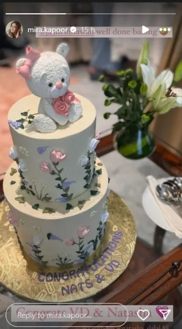 Mira Rajput shares the picture of Varun Dhawan and Natasha Dalal's baby shower cake