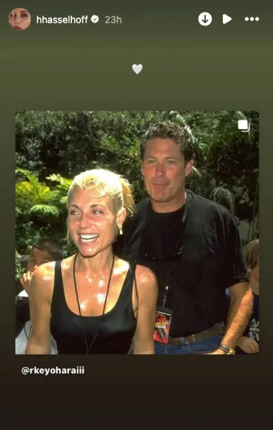 Hayley took to social media to address her mother's death, sharing an old photo of her parents smiling together on her Instagram Story.