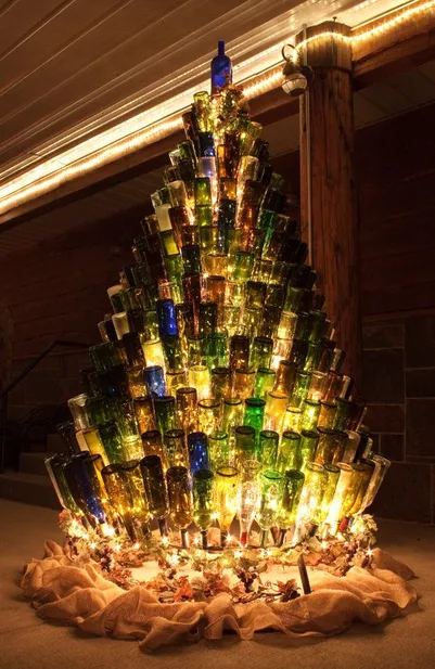 1000+ ideas about Wine Tree on Pinterest | Wine Bottle Trees, Wine ... | Wine  bottle christmas tree, Christmas wine bottles, Wine tree