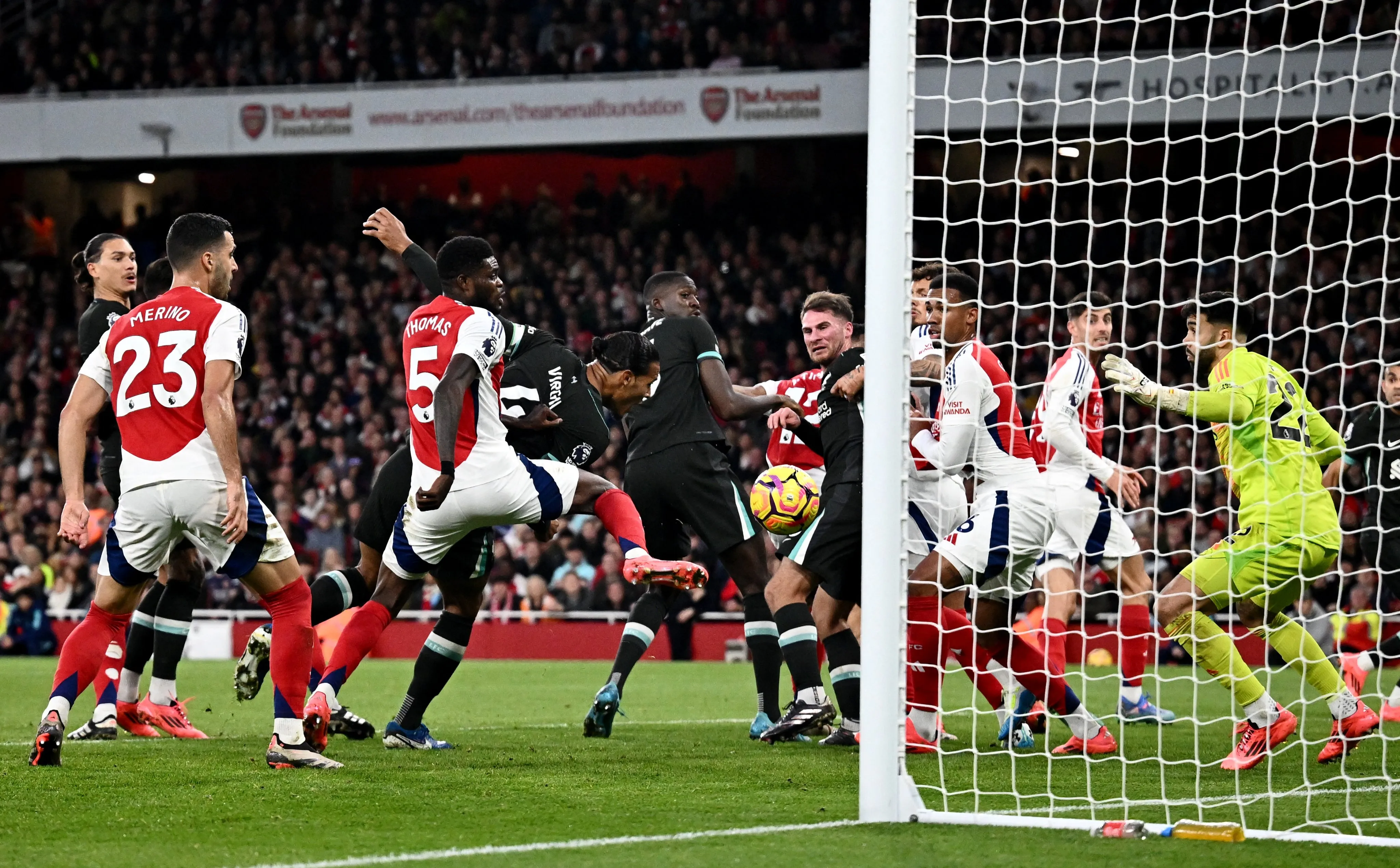 Arsenal vs Liverpool FC Premier League 2024-25 live scores, news, updates | van Dijk scores the equaliser for Liverpool | ARS 1-1 LIV - sportzpoint.com