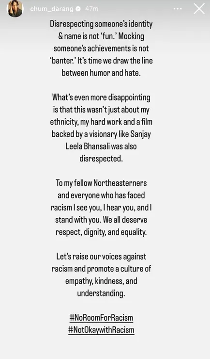 Chum Darang slams Elvish Yadav for making fun of her name.