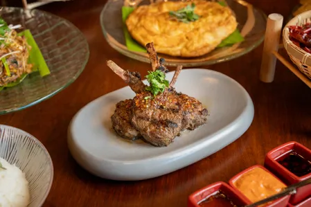 Thai style grill lamb chop Sheraton Grand Bangalore at Brigade Gateway 3