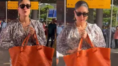 Kareena Kapoor Khan flaunts bright orange bag worth Rs 2 Lakh