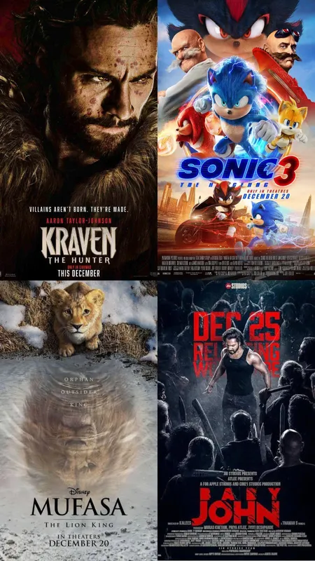 Theatrical Releases in December 2024: A Mix Of Action and Thriller