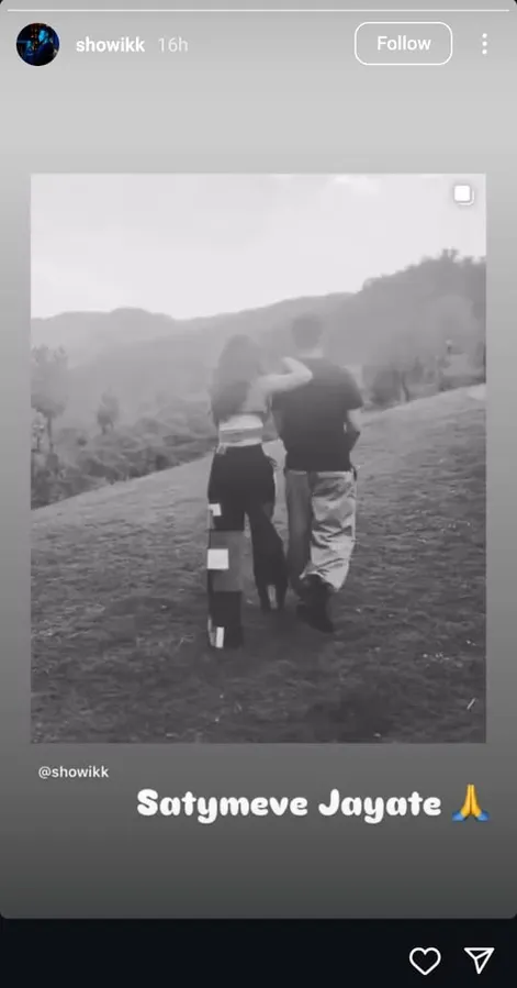 Showik via Instagram Stories.