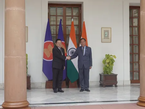 MoS R.K. Ranjan Singh With ASEAN Secretary-General