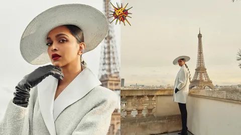 Global Ambassador Deepika Padukone stuns in a timeless white and black classic ensemble for Louis Vuitton at Paris Fashion Week