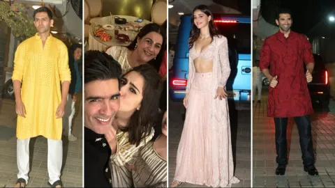 From Kartik Aaryan To Aditya-Ananya: Bollywood Star Arrived In Style To Graced Sara Ali Khan's Diwali Bash!