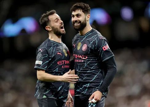 Josko Gvardiol scored his first goal for Manchester City in the UCL Quarter-final against Real Madrid on Wednesday. | Sportz Point