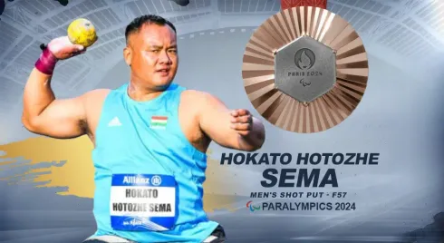 Lost his leg at LOC, secures Paralympic medal: Hokato Hotozhe Sema bags  bronze at Paris