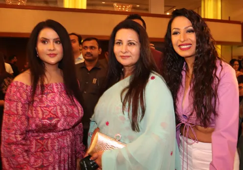 Amruta Fadnavis, Poonam Dhillon and Kashmera Shah at Loktantra movie event