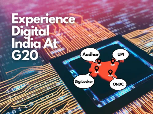 Digital India Experience Zone Center Stage at 18th G20 Summit