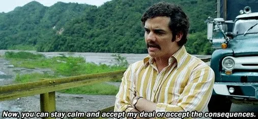 Narcos - Pablo Escobar, plata o plomo scene