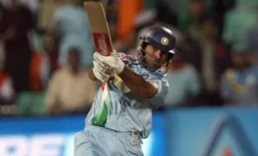 Yuvraj Singh’s fastest fifty in T20I internationals (Image Source: Twitter)