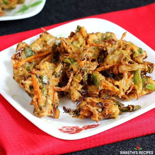 Vegetable Pakora Recipe - Swasthi's Recipes