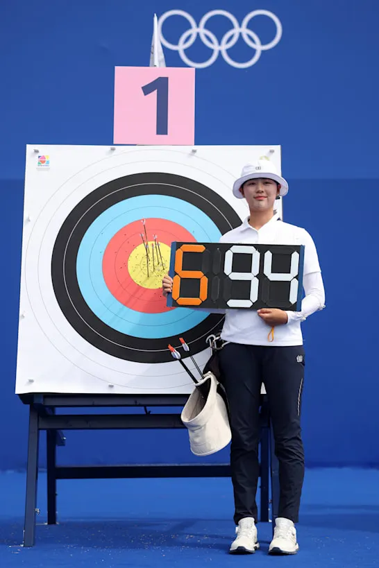 Lim Sihyeon of the Republic of Korea scored 694 out of a possible 720 to set a new world and Olympic record - sportzpoint.com