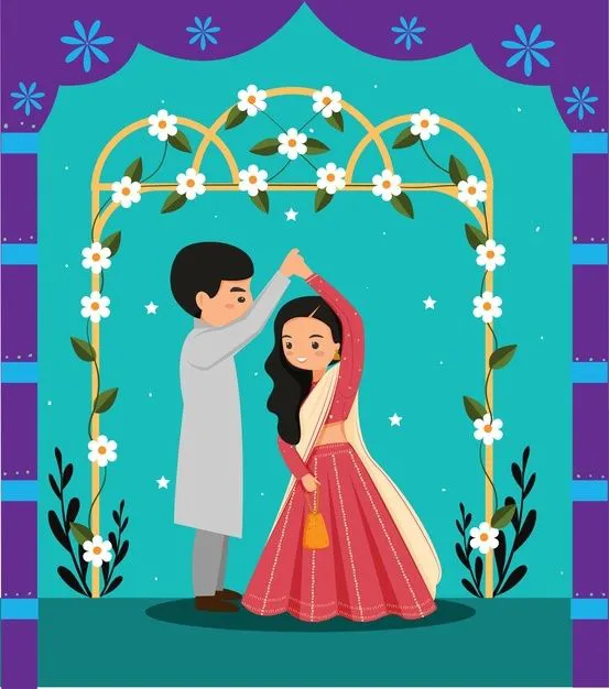 Illustration for wedding invites