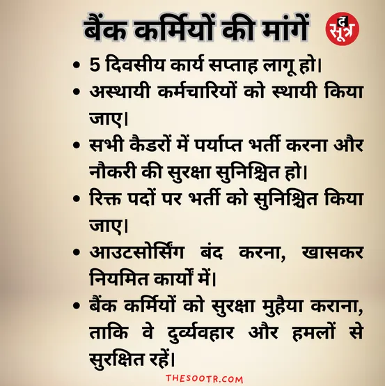 BANK KARMCHARIYON KI MANG