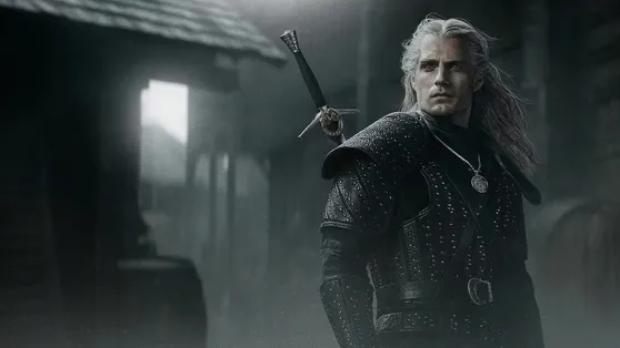 Image Henry Cavill armour Swords Geralt of Rivia Man The 3840x2160