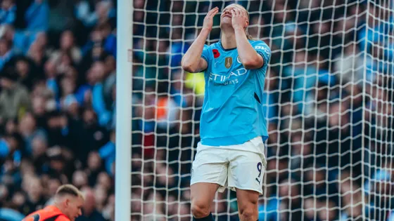 Haaland after a miss against southampton- Sportz point.com