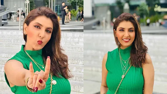Jyoti Saxena chilling in green for the weekend full of good vibes only
