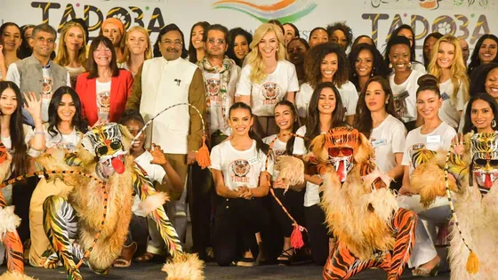 71st Miss World team supports the 'Save the Tiger' campaign