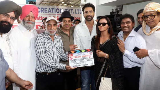 Dharmendra Blesses Sonu Baggad in Debut Punjabi Film 'Travel Agent'