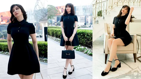 Giorgia Andriani stuns in a Black Outfit The Cost Of THIS Dress Will Blow Your Mind