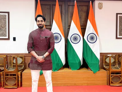 Short: Youth icon Ayushmann Khurrana visits the Parliament!