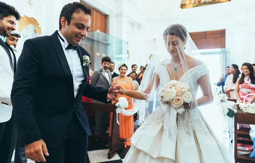 INSIDE PITURES OF SURVEEN CHAWLA'S FAIRYTALE WEDDING IN ITALY
