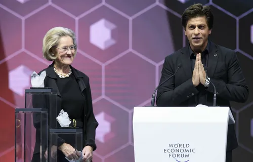 SHAH RUKH KHAN IS EXTREMELY CHARGED AFTER RECEIVING THE 24TH CRYSTAL AWARD