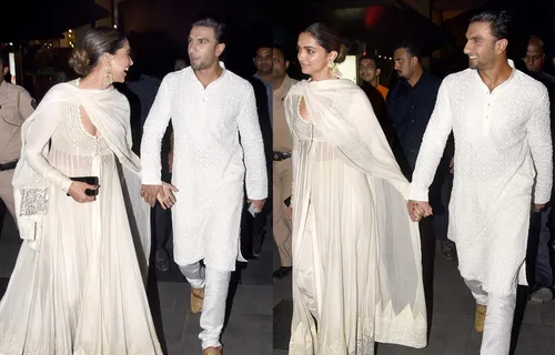 DEEPIKA PADUKONE AND RANVEER SINGH WALK HAND-IN-HAND AT THE SPECIAL SCREENING OF ‘PADMAAVAT’