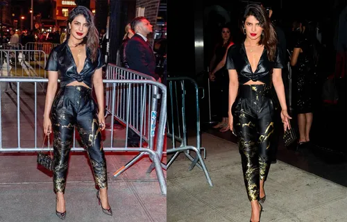PRIYANKA CHOPRA WEARS ALL BLACK AND LOOKED SEXY AT MET GALA AFTER PARTY
