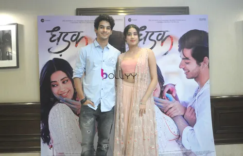 Dhadak cast Janhvi Kapoor and Ishaan Khatter witnessed in Delhi for the promotions