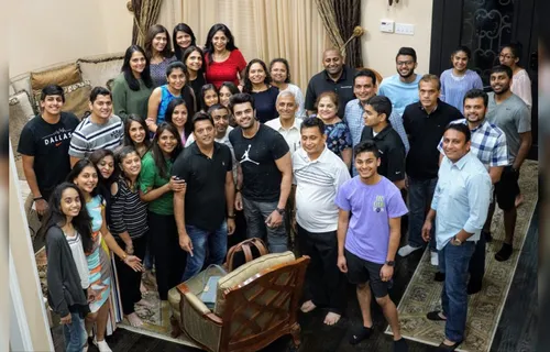 Fans like Family: Fans host a dinner party for Maniesh at Dallas