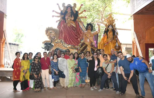Ghat Sthapna Of North Bombay Sarbojanin Durga Puja Samiti's Maa Durga's Protima
