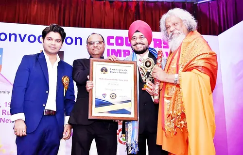 “Media Person Of The Year 2018”  Award Conferred On Dr.H.S.Paul