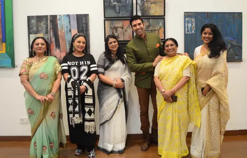 Sandip Soparrkar, Sharbani Mukherjee And Manju Lodha Inaugurates “India On Canvas” An Exhibition Of Paintings