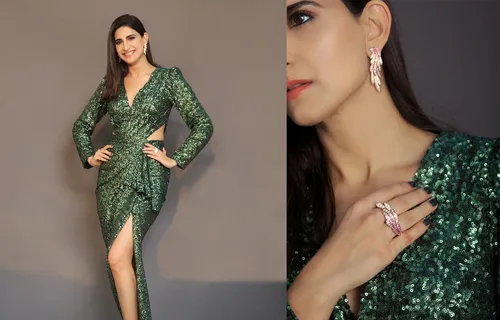 Aahana Kumra Dazzles In Her Story Jewels At Nykaa Femina Awards