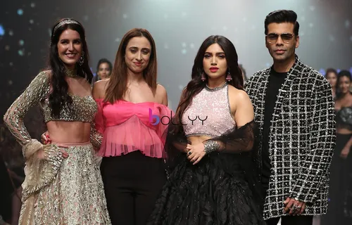 Isabelle Kaif, Bhumi Pednekar And Karan Johar Ramp Walk At Lakme Fashion Week