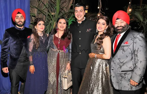 Popular Tv Actress Nilu Kohli's Daughter Sahiba & Nakul's Sangeet & Cocktail Ceremony 