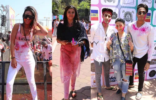 Tv Celebs Attend Ekta Kapoor & Anand Mishra's Holi Bash