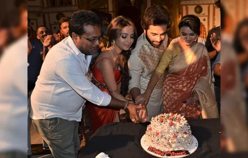 Adaa Khan & Arhaan Bahll Celebrate On Sets Of Sitara As It Completes 100 Episodes