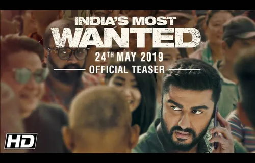 Teaser Of Arjun Kapoor's India's Most Wanted Unveiled