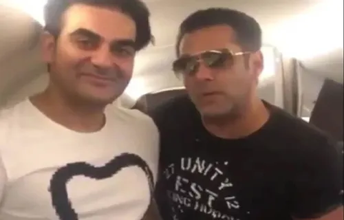 Salman Khan, Arbaaz Khan Arrive In Indore For Dabangg 3 Shoot